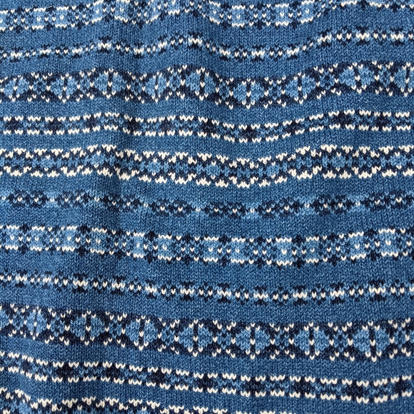 Vintage L.L. Bean Scottish cotton grandpa sweater woven knit jumper - Picture 4 of 7